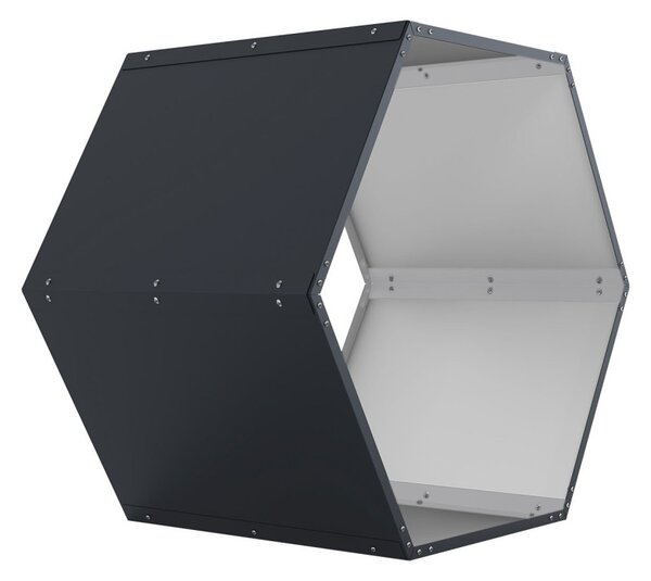 Tüzifatároló G21 HEX 53 - 92 x 60 cm, antracit