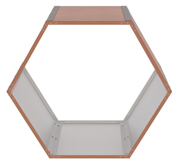 Tüzifa tároló G21 HEX 53 - 92 x 60 cm, barna