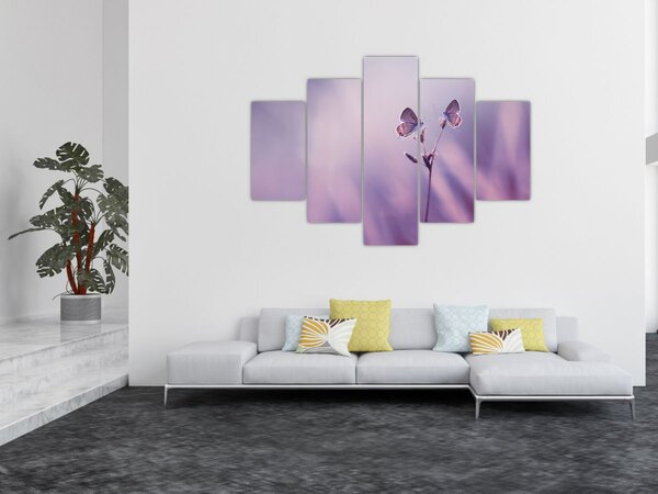 Kép - Lila pillangók (150x105 cm)