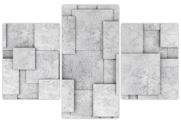 Kép - Betoncsempék absztrakciója (90x60 cm)