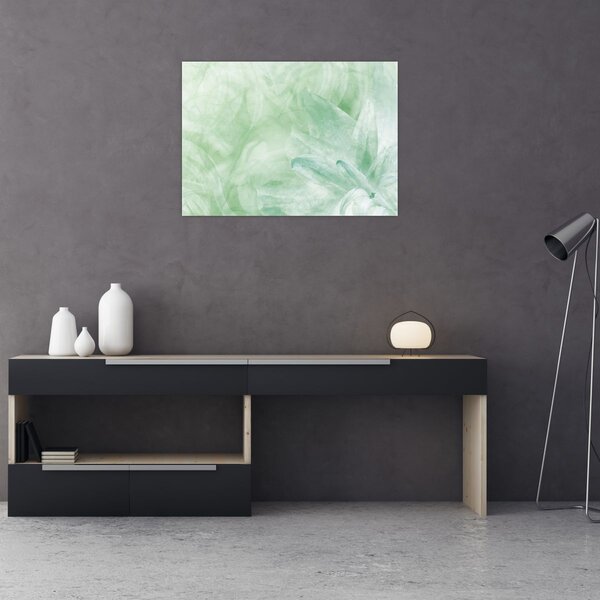 Kép - Zöld virág (70x50 cm)