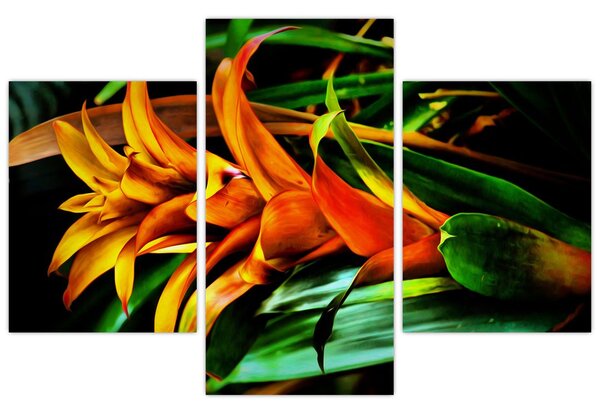 Narancssárga csokor képe (90x60 cm)