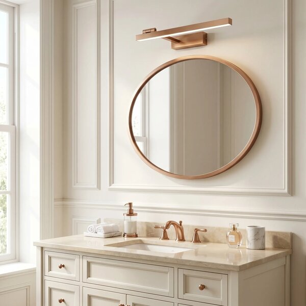 Fürdőszobai fali LED lámpa SWE037-1W 40cm BRUSH COPPER