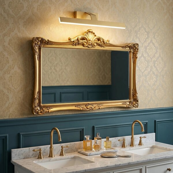 Fürdőszobai fali LED lámpa SWE007-1W 43cm BRUSH GOLD