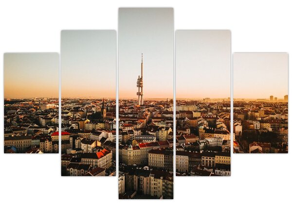 Naplemente Zizkov felett (150x105 cm)