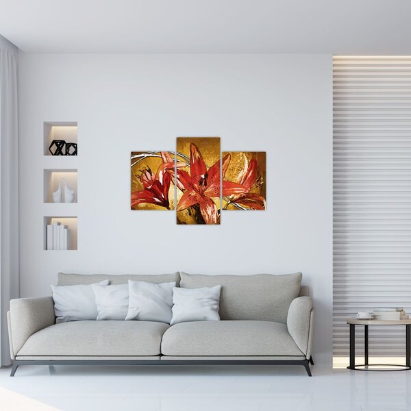Kép a liliomvirágokról (90x60 cm)