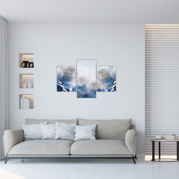 Kép - Fehér rózsa (90x60 cm)