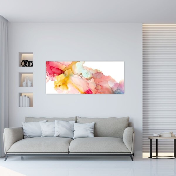 Kép - Tinta absztrakció (120x50 cm)