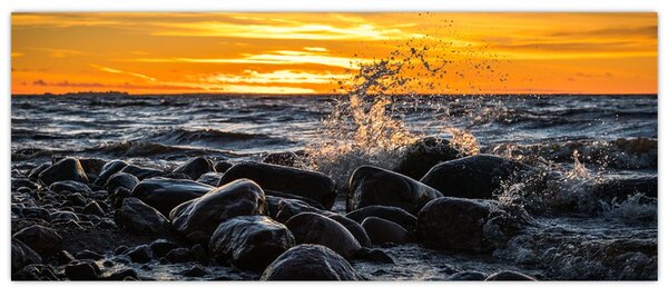A tenger hullámai képe (120x50 cm)
