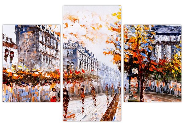 Kép - Városi élet (90x60 cm)