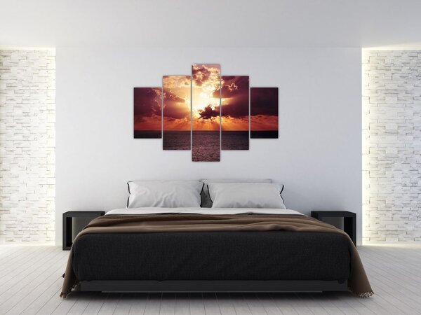 A nap képe a felhők mögött (150x105 cm)
