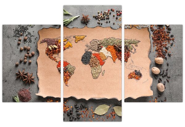Kép - A világ fűszerei (90x60 cm)