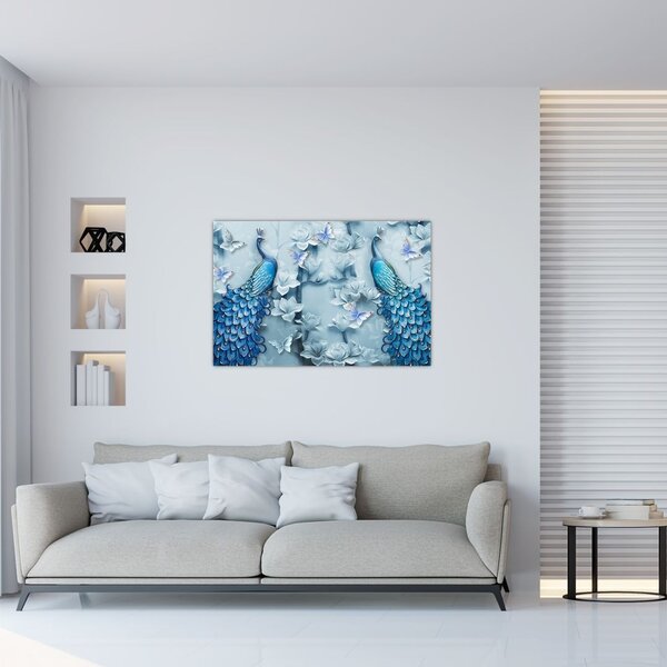 Pávák képe (90x60 cm)