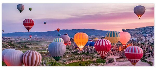 Kép - Hőlégballonok (120x50 cm)