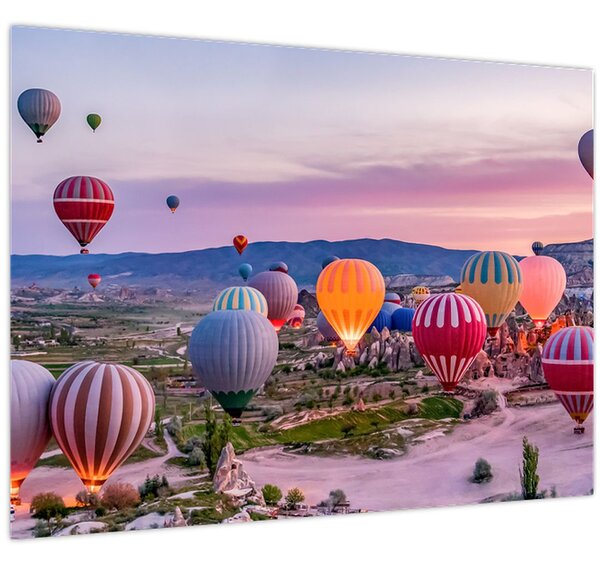 Kép - Hőlégballonok (70x50 cm)