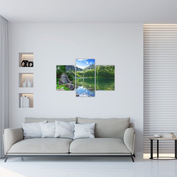 Tó a Tátrában képe (90x60 cm)