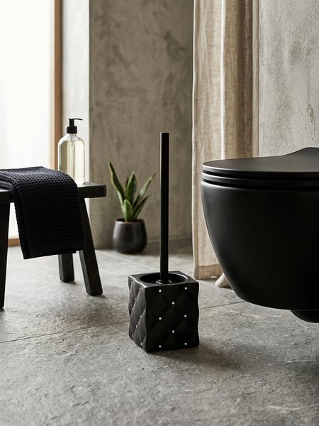 Sinsay - WC-kefe steppeléssel és cirkóniákkal - fekete