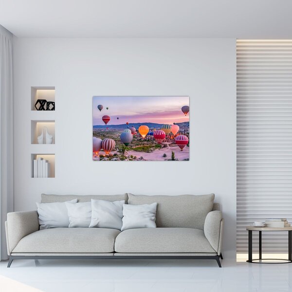 Kép - Hőlégballonok (90x60 cm)
