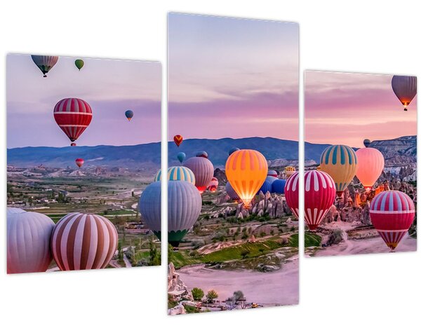 Kép - Hőlégballonok (90x60 cm)