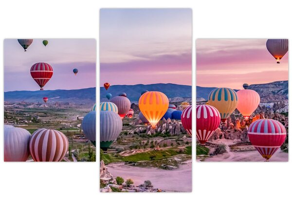 Kép - Hőlégballonok (90x60 cm)