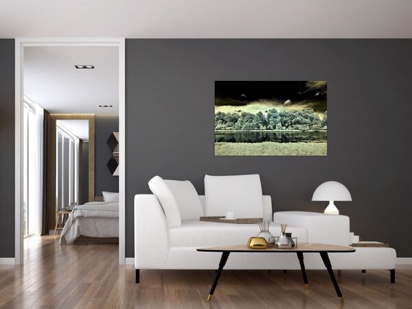 A víz felszínének képe (90x60 cm)