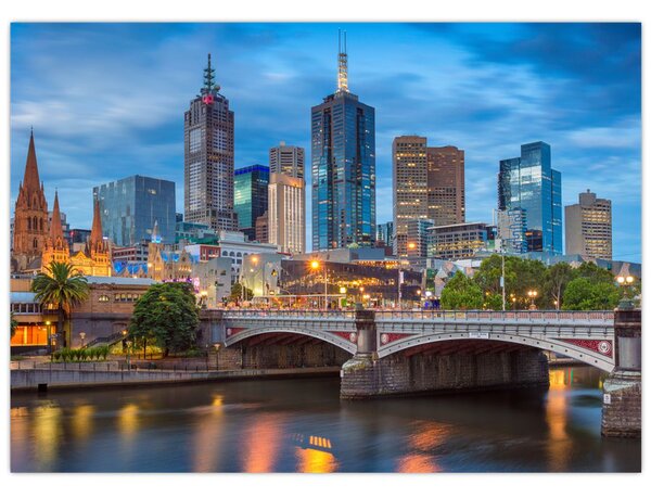 Melbourne város képe (70x50 cm)
