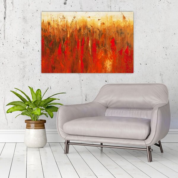 Kép - Festett absztrakció (90x60 cm)