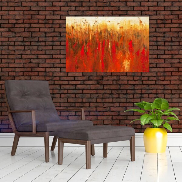 Kép - Festett absztrakció (90x60 cm)