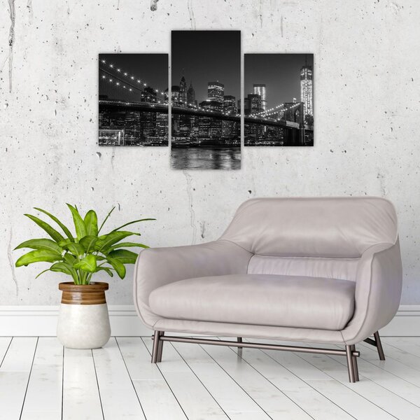 A New York-i Brooklyn-híd képe (90x60 cm)