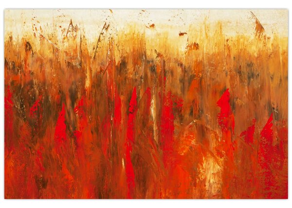 Kép - Festett absztrakció (90x60 cm)