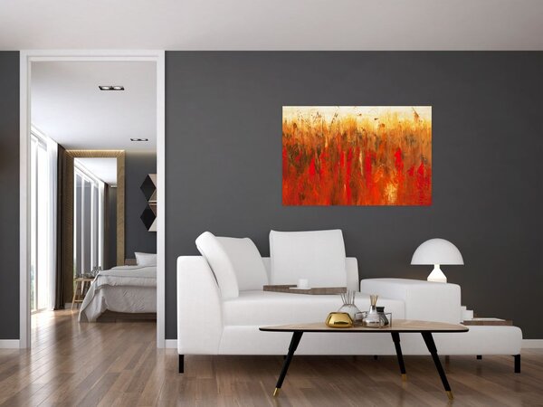 Kép - Festett absztrakció (90x60 cm)