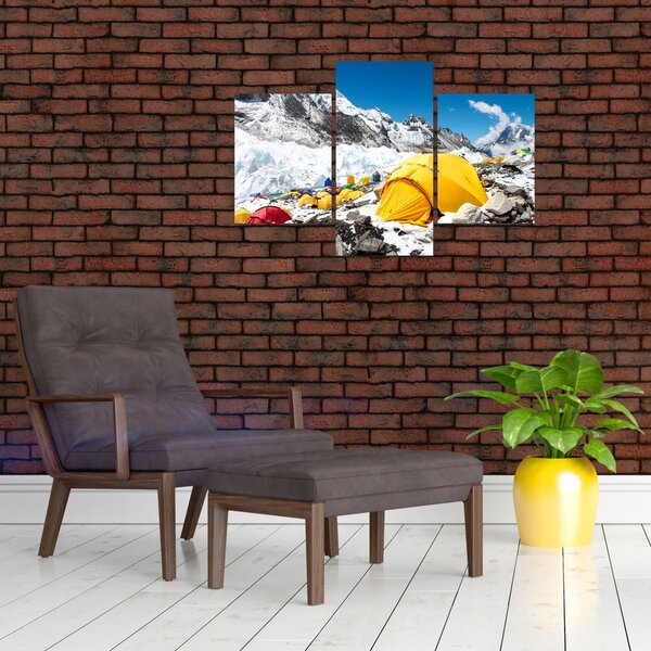 Kép - Kemping a hegyekben (90x60 cm)