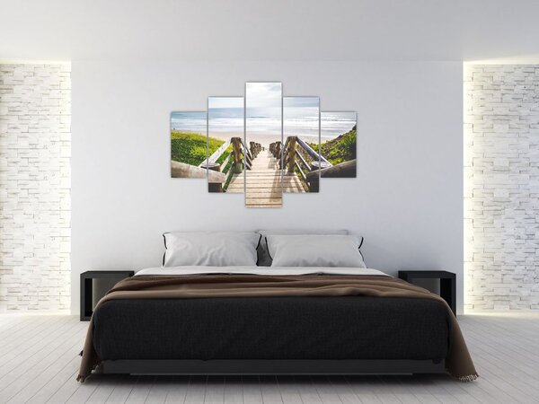 Kép - Bejárat a strandra (150x105 cm)