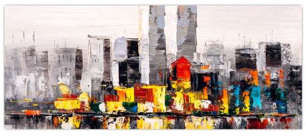Kép - A nagyváros festménye (120x50 cm)