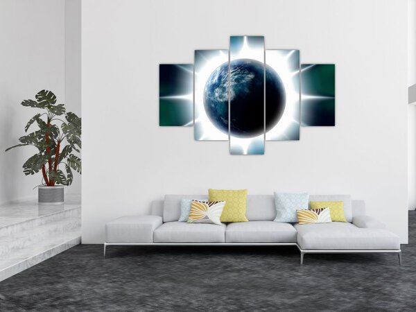 Egy besugárzott bolygó képe (150x105 cm)