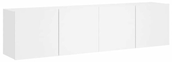 2 db fehér falra szerelhető TV-szekrény 80 x 30 x 41 cm
