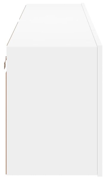 2 db fehér falra szerelhető TV-szekrény 80 x 30 x 41 cm
