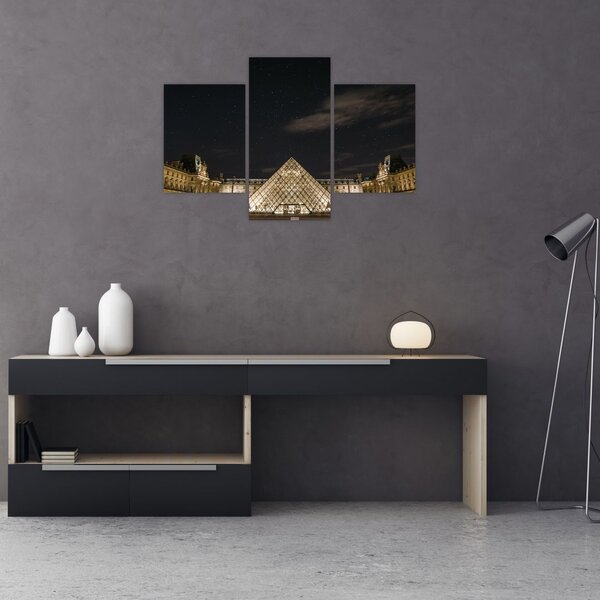 Kép - Louvre éjjel (90x60 cm)