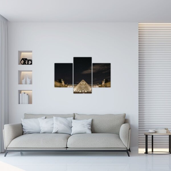 Kép - Louvre éjjel (90x60 cm)
