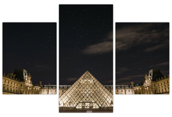 Kép - Louvre éjjel (90x60 cm)