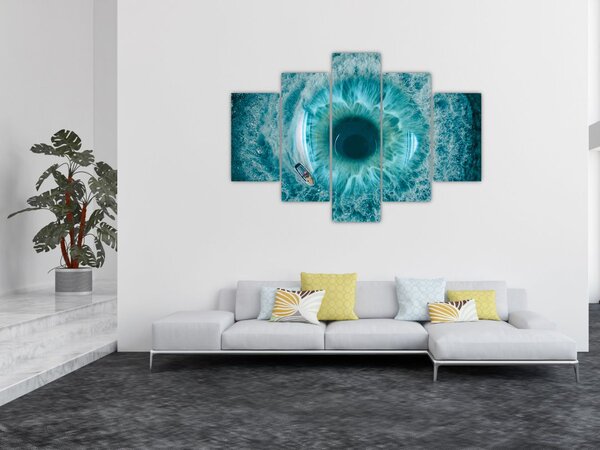 Tenger hajóval képe (150x105 cm)