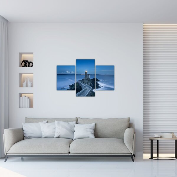 A világítótorony és a tenger képe (90x60 cm)
