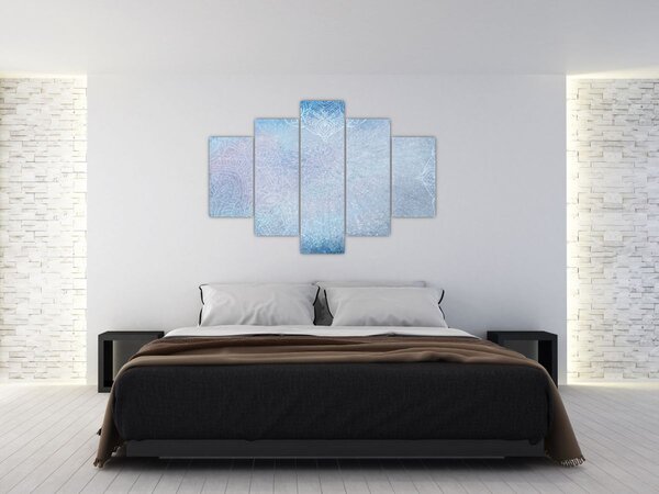 Kép - Mandalák kékszínben (150x105 cm)