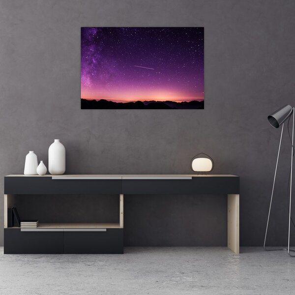 Ég képe hullócsillagokkal (90x60 cm)