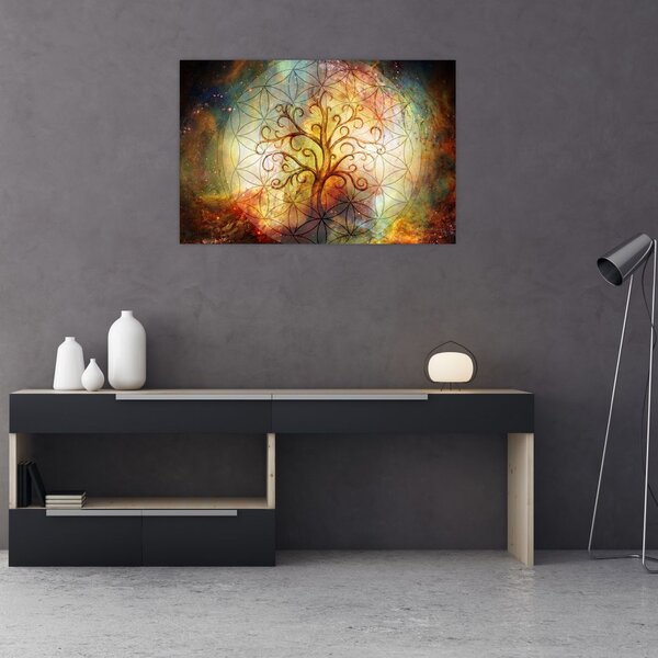 Absztrakt kép fáról (90x60 cm)