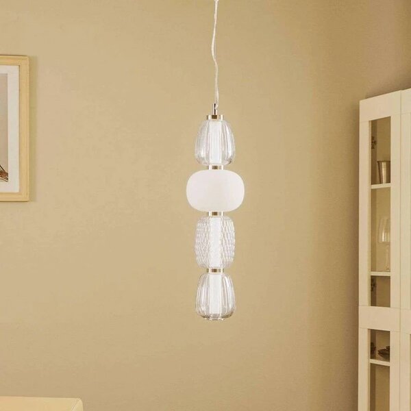 Lucande - Fedra LED Függőlámpa Szürke/Fehér - Lampemesteren