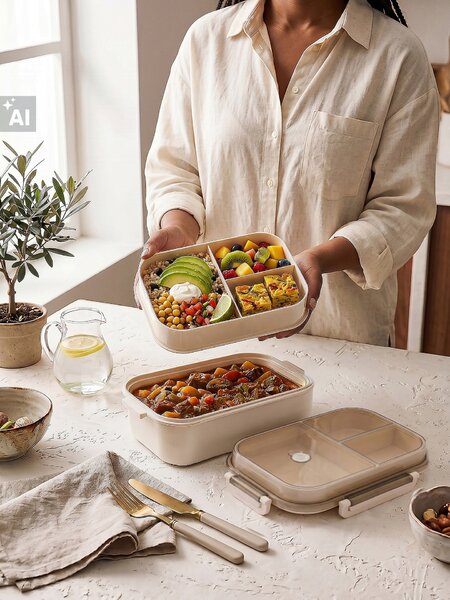 Sinsay - Rekeszes lunch box - krémszínű