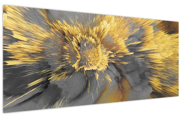 Kép - Arany expanzió (120x50 cm)