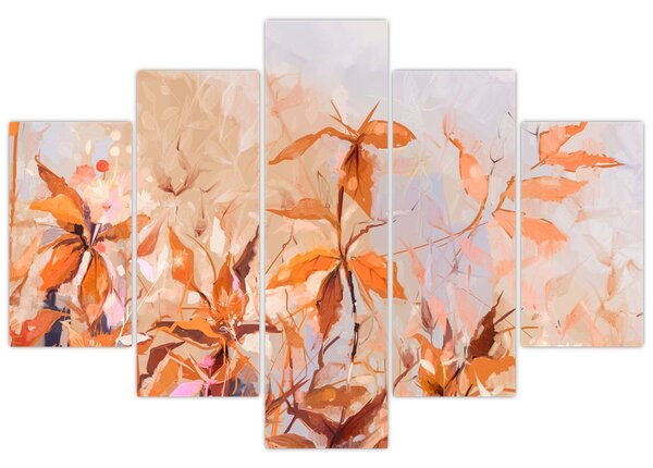 Kép - Festett virágok (150x105 cm)