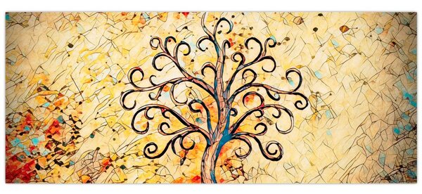 Kép - Mozaik életfa (120x50 cm)